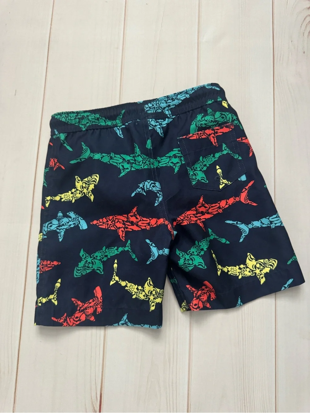Lands End Shark Swim Trunks